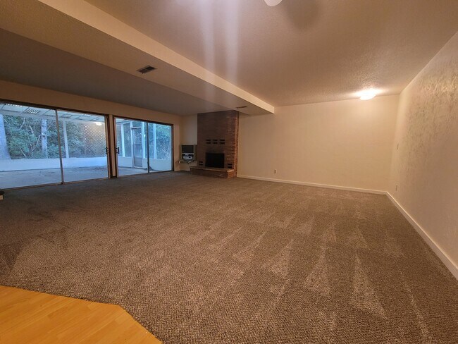 Fireplace and outdoor patio - 6202 SE Jennings Ave