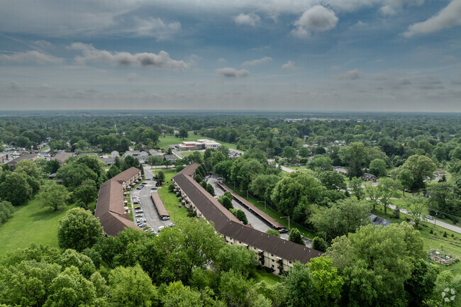 Aerial Photo - Coves at Columbus on Karl Road/Stonegate S...