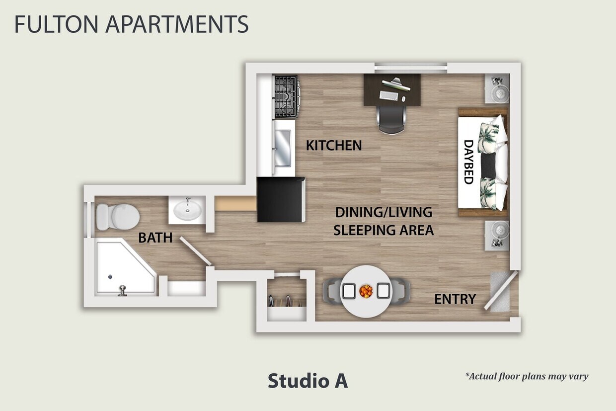 Plano de planta - Fulton Apartments