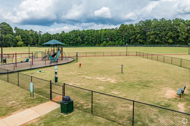 Chase Maddox Park in Locust Grove features a running track, playground, and dog park.