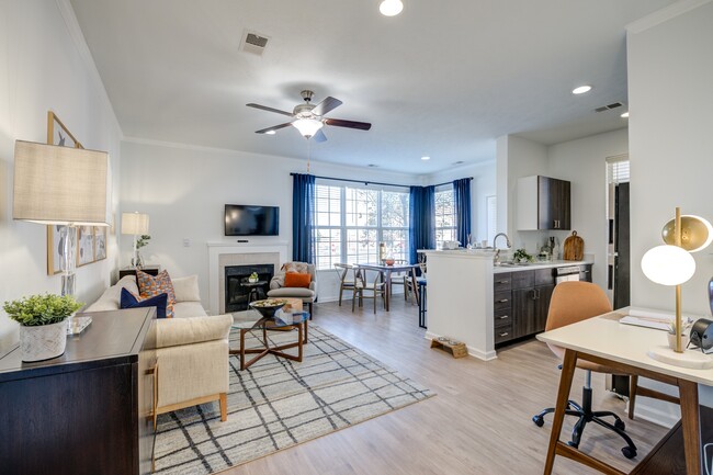 Newly Renovated Open Floor Plan Living Area - Bayview Club Apartments