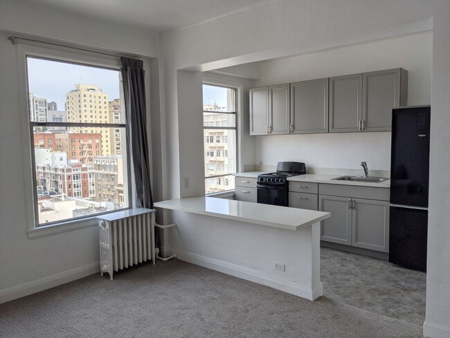 View of kitchen from living area - 631 Ofarrell St