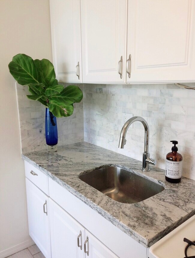 Kitchen with new granite countertop - 1624 Dole St
