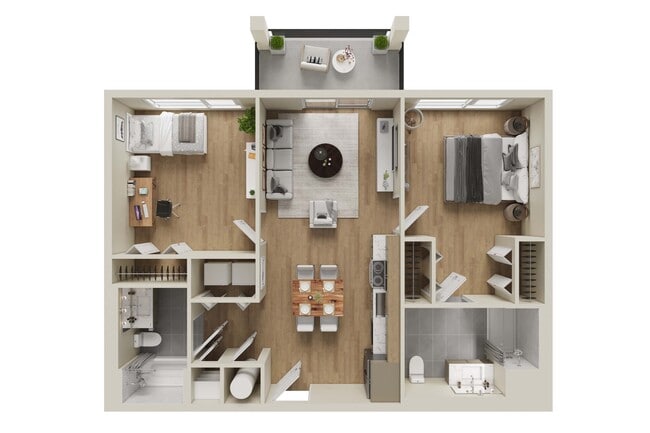 2 BR/ 2 BATH - Blakey Apartments