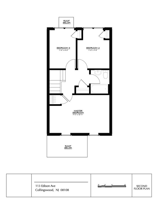 Plano de la segunda planta - 113 Edison Ave