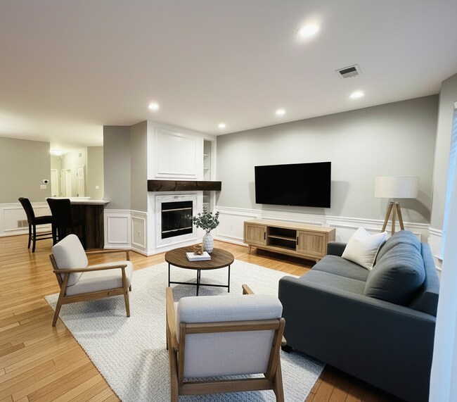 Sala de estar preparada para el segundo día - 305 Dresher Woods Dr