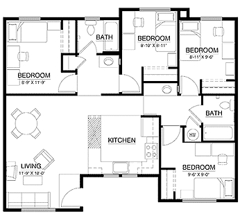 APARTAMENTO - Campus Corner Apartments