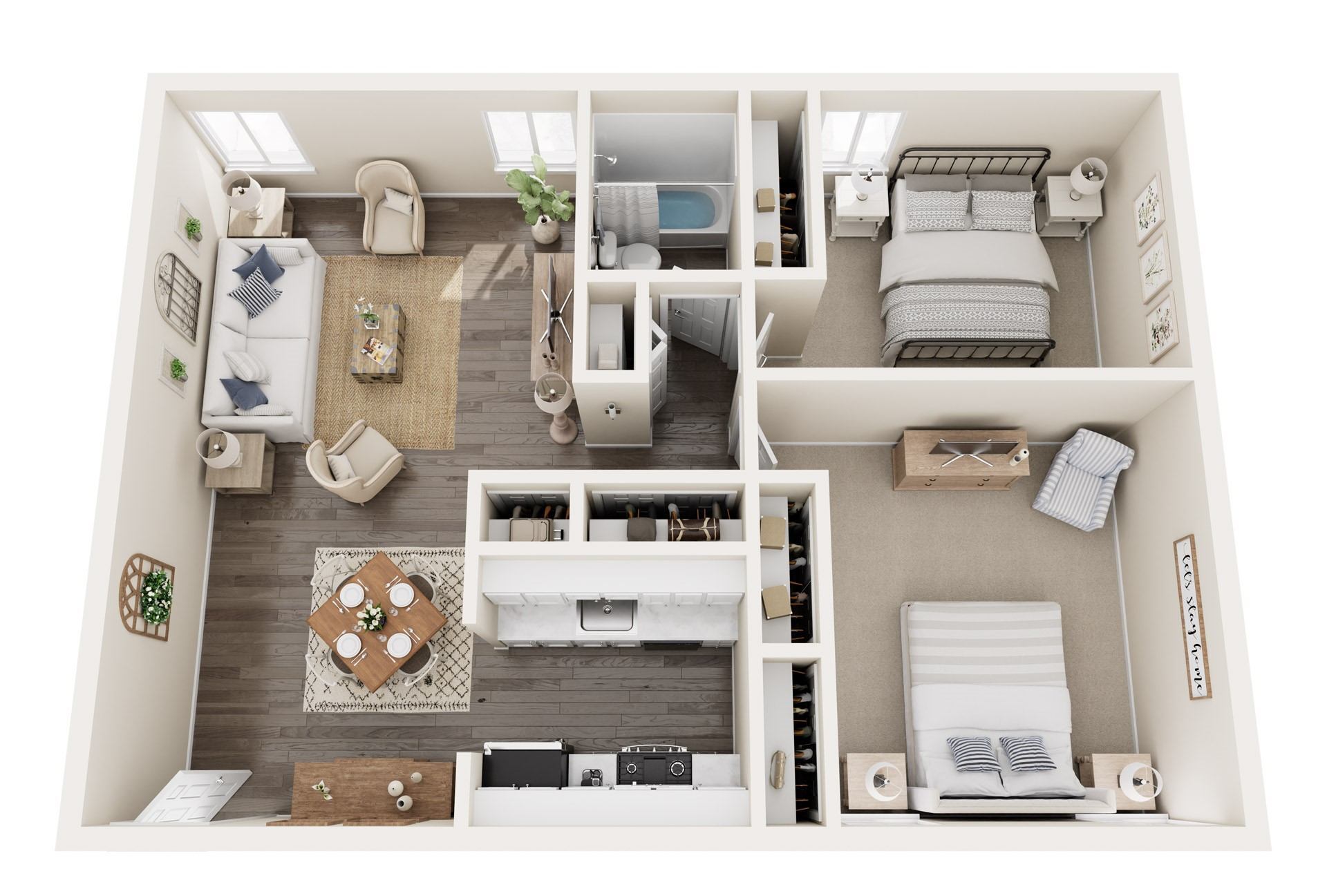 River Ridge Apartments – 2025 Renovated 2 Bed (B)