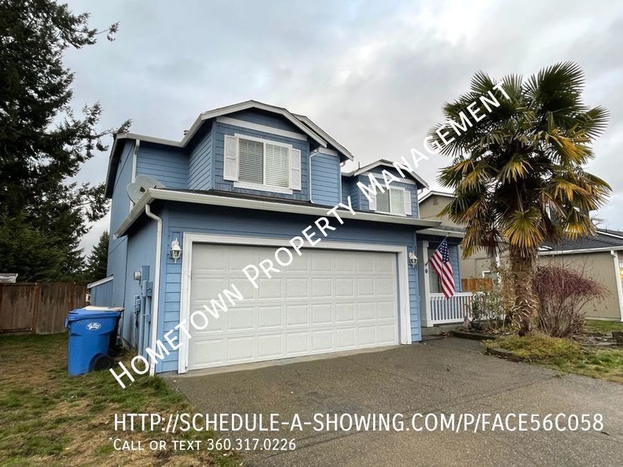 3 Bedroom 2.5 Bath Available NOW! House for Rent in Yelm, WA