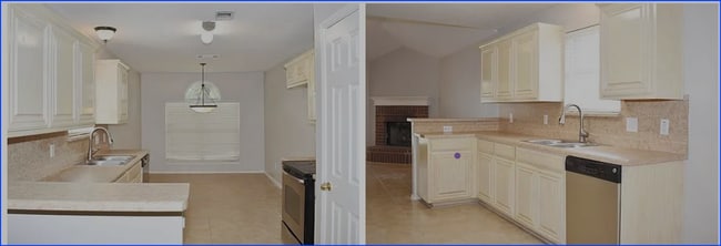 This charming kitchen boasts stylish cabinetry and ample counter space. - 3108 Silent Creek Trl
