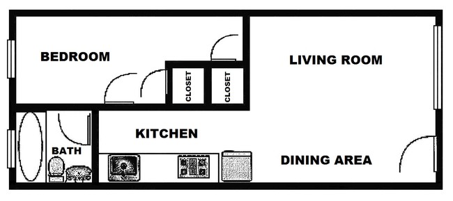 1HAB, piso - Vista Apartment Homes & Duplexes