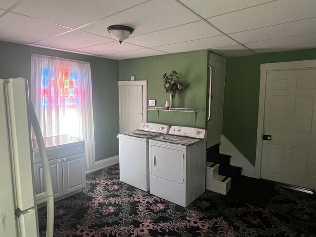 1st floor laundry, office space, closet, extra refrigerator - 668 Brooklyn Ave