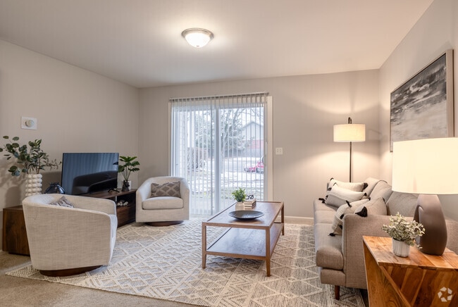 2BR, 2BA - Living Room - Fox Pointe