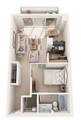 Plano de planta - 1018 N Plum Grove Rd