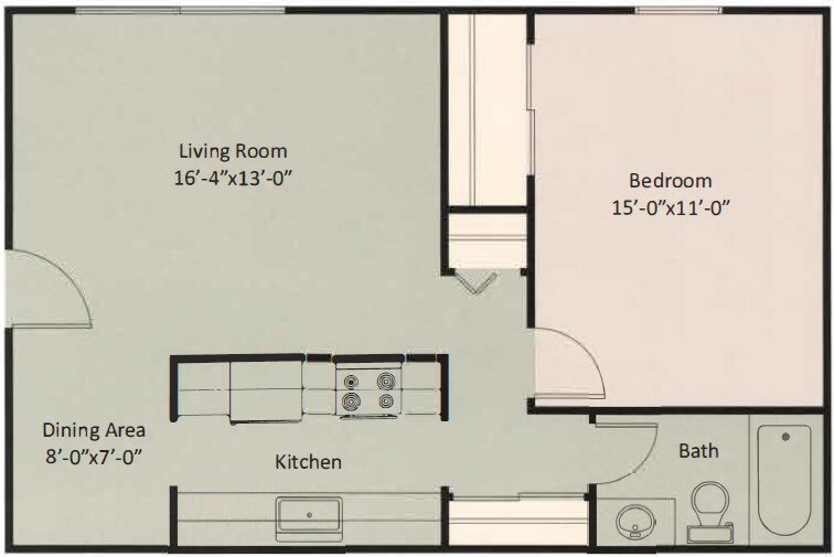 Parma Park East & West - Seniors 55+ – 1 Bedroom Traditional