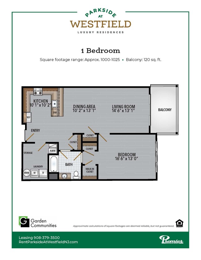 Plano de planta - Parkside at Westfield