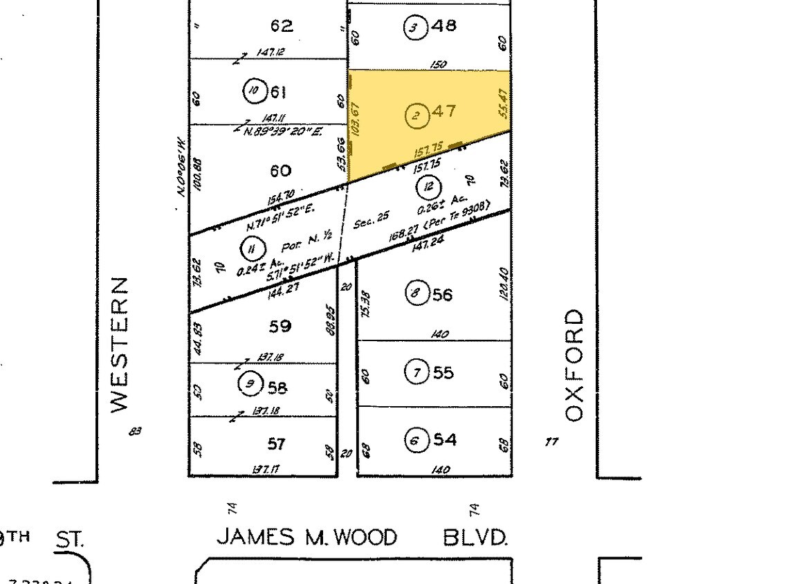 Plat Map - 823 S Oxford Ave