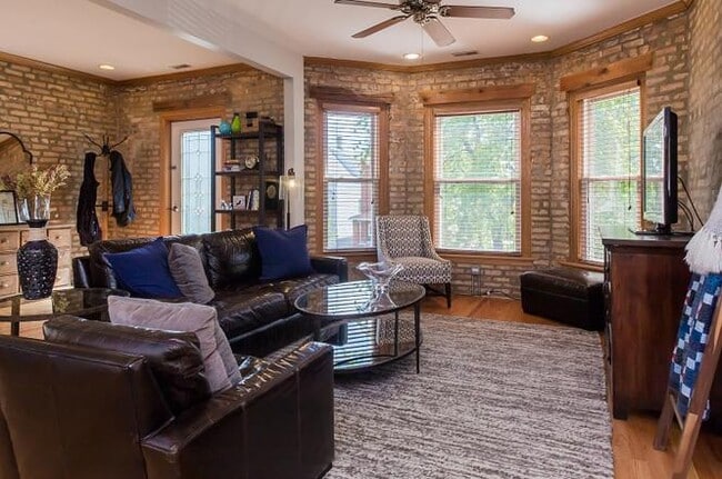living room and juliet window - 3436 N Ridgeway Ave