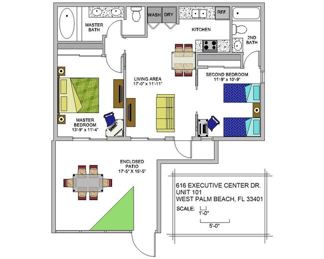 Plano de planta - 616 Executive Center Dr