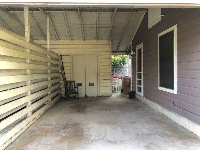 This beautiful cottage has its own carport for one vehicle. Use the driveway for a second vehicle. Also, no restrictions on parking on street. - 2005 Bouldin Avenue
