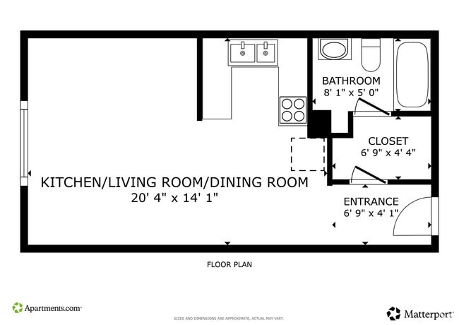 Studio A - 378SF - Madeira Court
