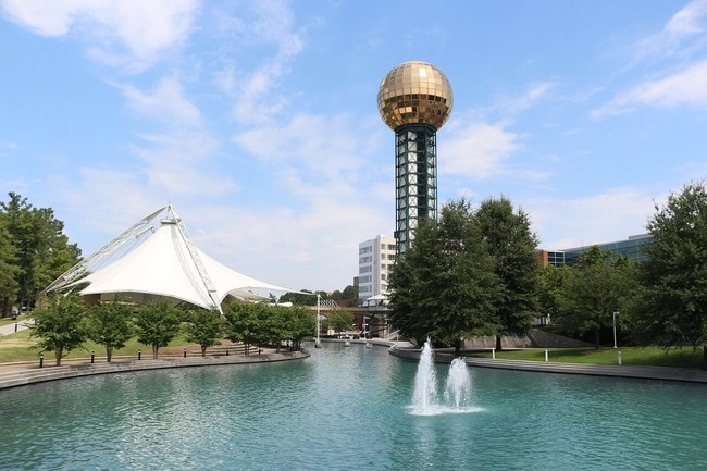 Knoxville's Sunsphere is 266 feet high