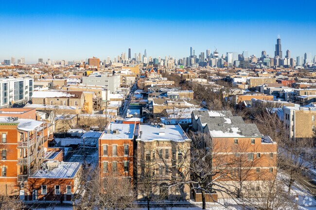 Aerial Photo - 741-745 N Wolcott Ave