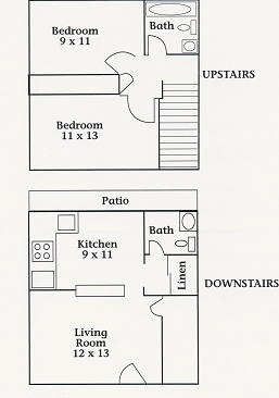 2HAB/1.5BA - Orange Tree Apartments