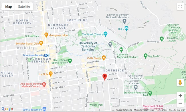 Map - 2640 Dwight Way