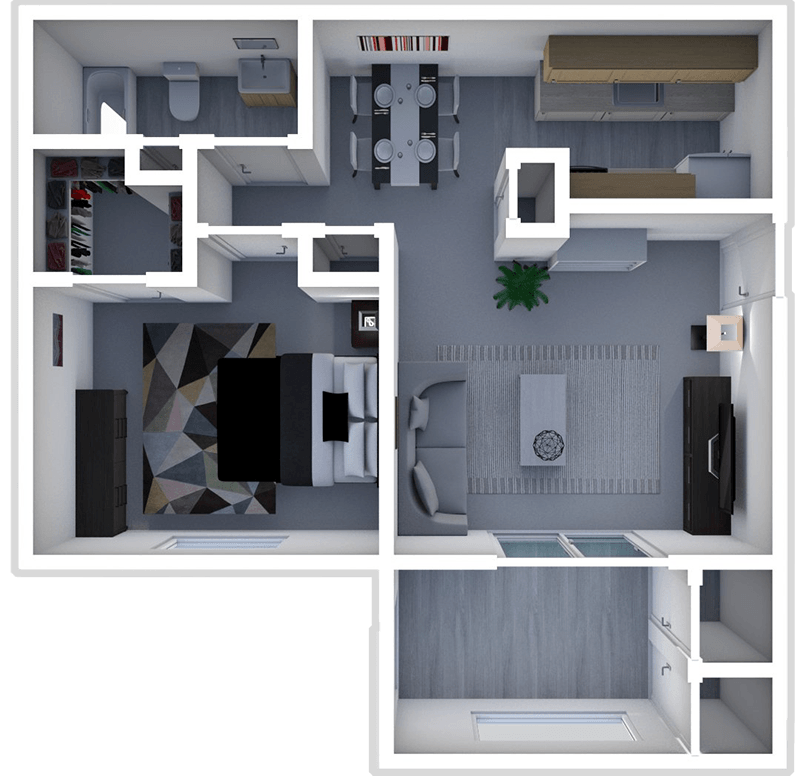 Valley Stream Apartments – 1 bed Commodore - Upper