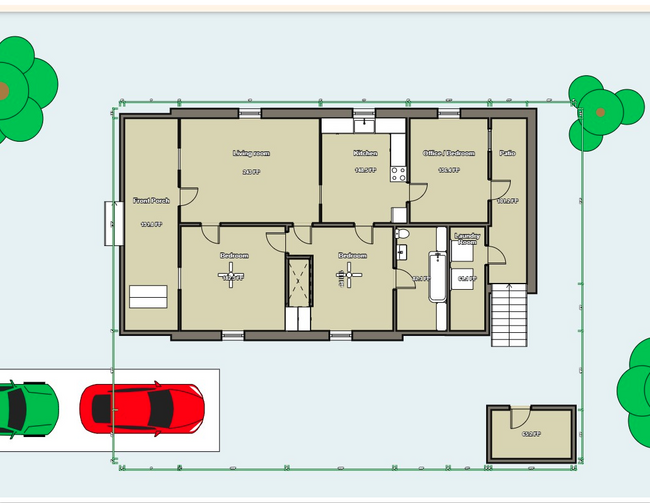 floor plan - 2935 Dale St