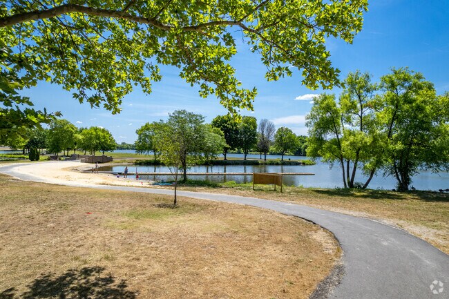 Walking paths are common in Pennsauken.