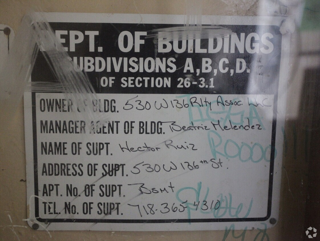 Foto del edificio - 530 W 136th St