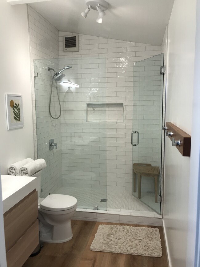 The bathroom with huge walk in shower - 317 La Mesa Ave