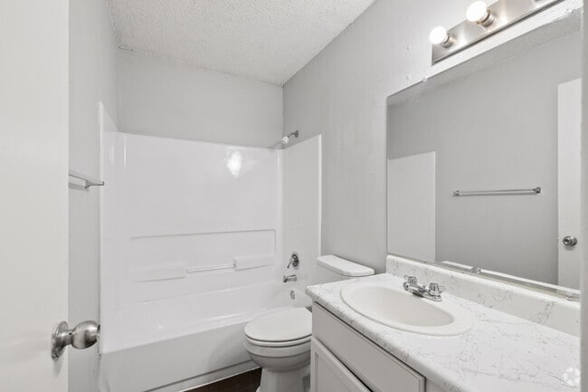 2BR, 1BA - 767SF - Bathroom - Runnymede Apartments