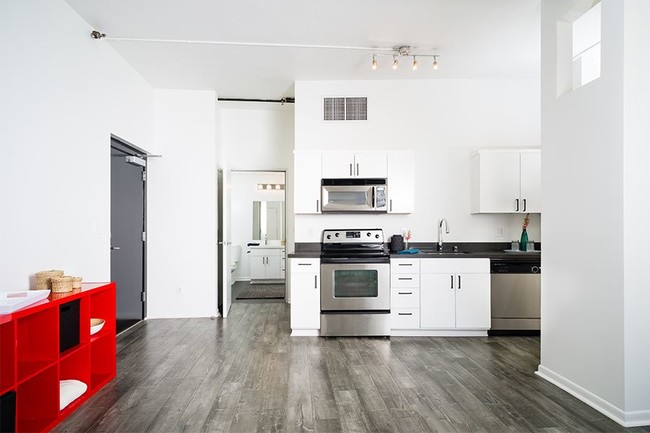 Stainless steel appliances featured in our upgrade homes - The Lofts at the Security Building Apartments