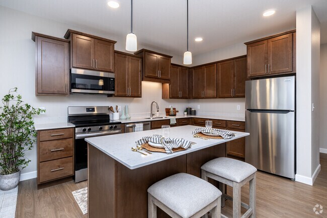 1HAB, 1BA + sala de estar - 886 pies cuadrados - Cocina - The Murphy