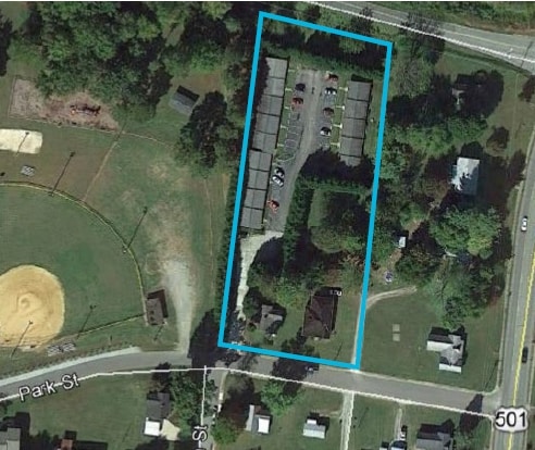 Aerial Photo - Park Street Apartments