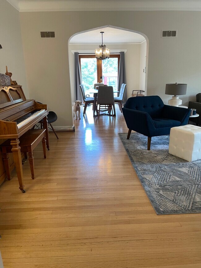 View of living and dining room from entryway - 1660 Oneida St