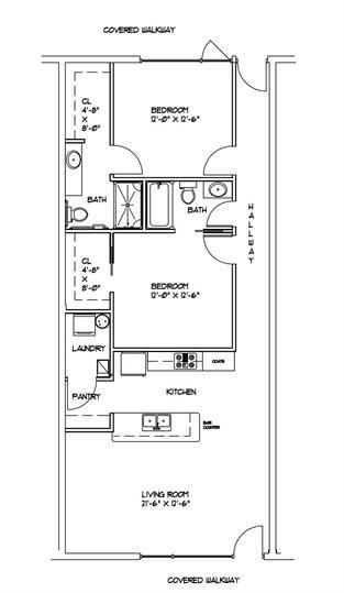 Big Walk In Closets in each Bedroom - West Town Lofts