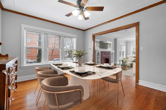 Dining Room Staged - 3139 W School St