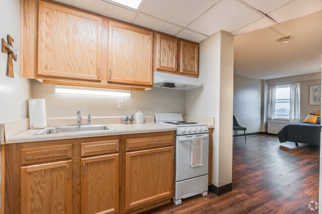 Studio- 330SF - Kitchen - Chapel House Senior Apartments - Age 62+