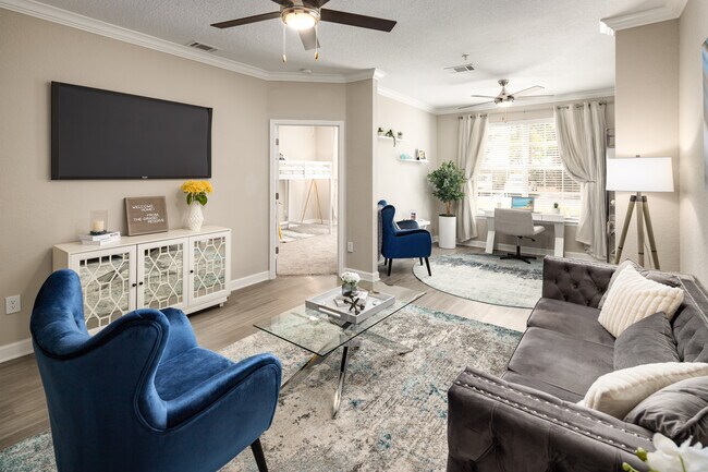 Living room - The Grand Reserve at Park Isle Apartments