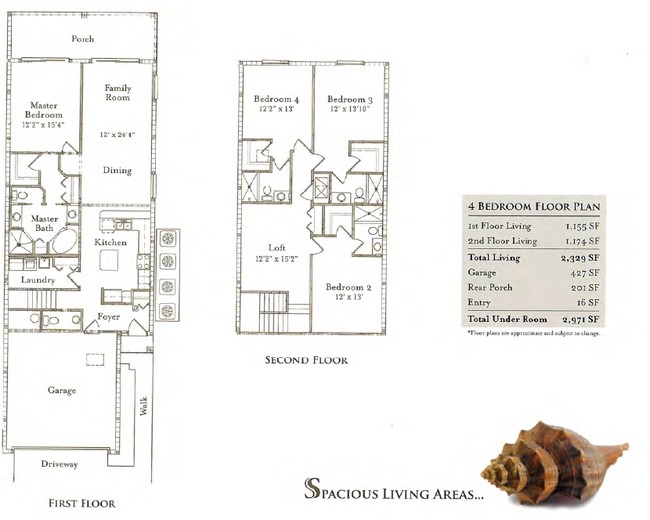 4 BR Floor Plan - Harbor Beach Club