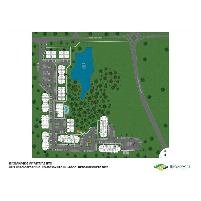Mapa del sitio de BroadAcre - BroadAcre Apartments of McCordsville