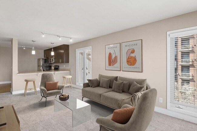 Sala de estar - Cambria Luxury Apartment Homes