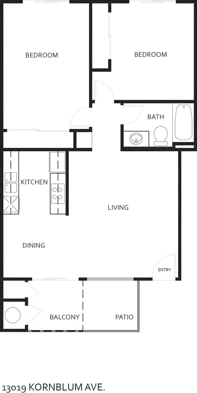Floorplan - Pacific Winds Apartments