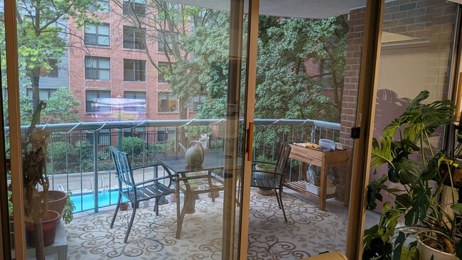 Large patio overlooks pool - 4808 Moorland Ln