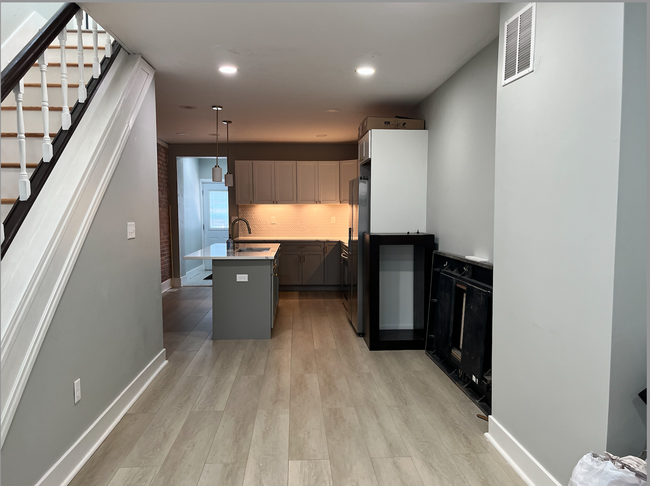 dining room + kitchen - 260 S Highland Ave