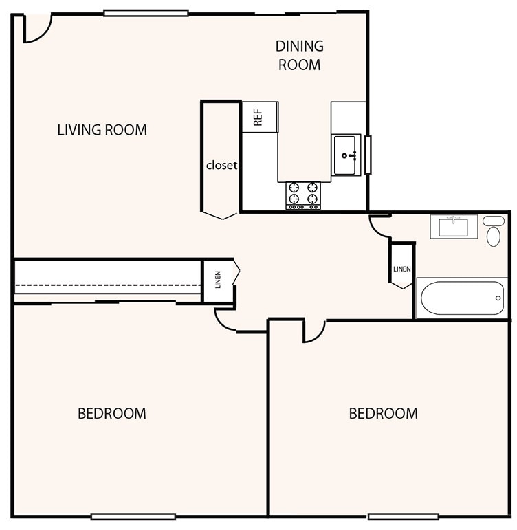 Floorplan - Pebble Bay Apartments
